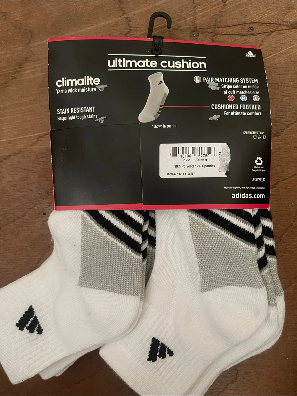 NEW! adidas White Youth ATHLETIC CUSHIONED 6-PACK LOW-CUT SOCKS KIDS NWT